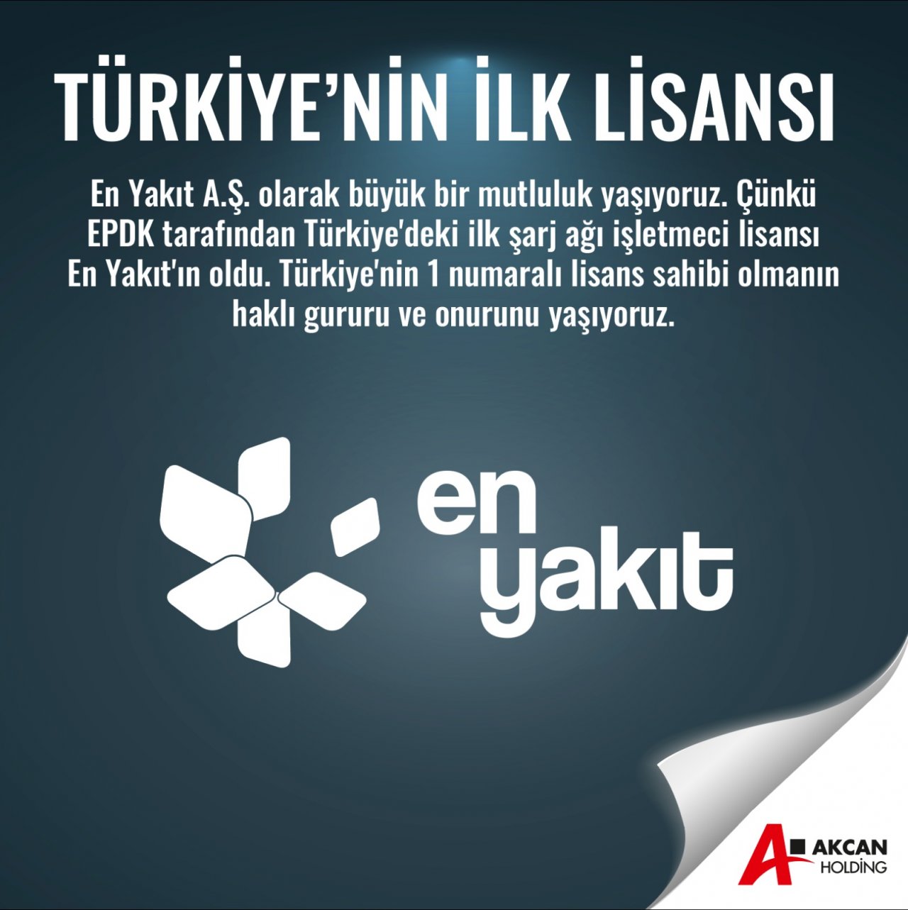 TÜRKİYE’NİN İLK LİSANSI !