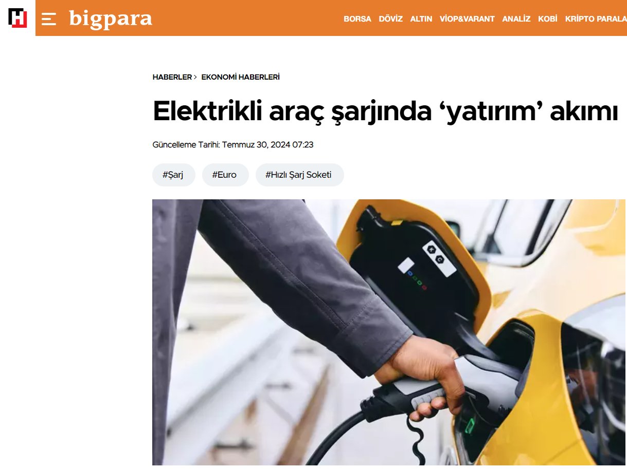 Elektrikli Araç Şarjında ‘Yatırım’ Akımı